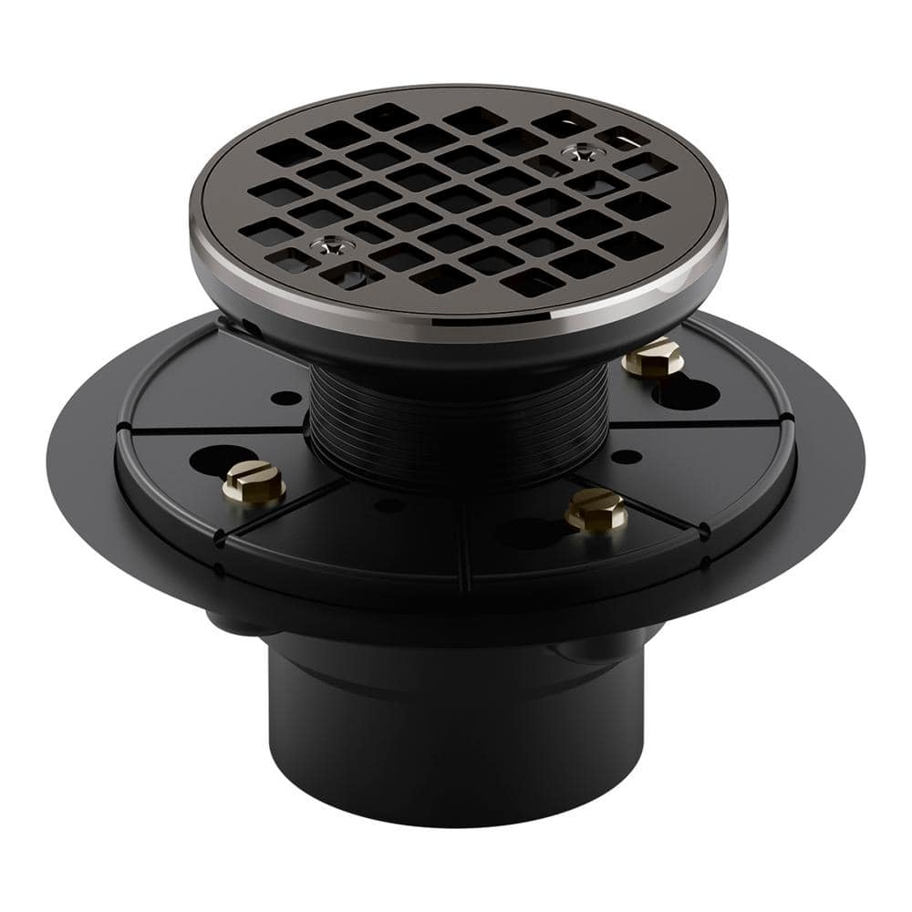 KOHLER Round Design TileIn Shower Drain in Vibrant Titanium 9135TT