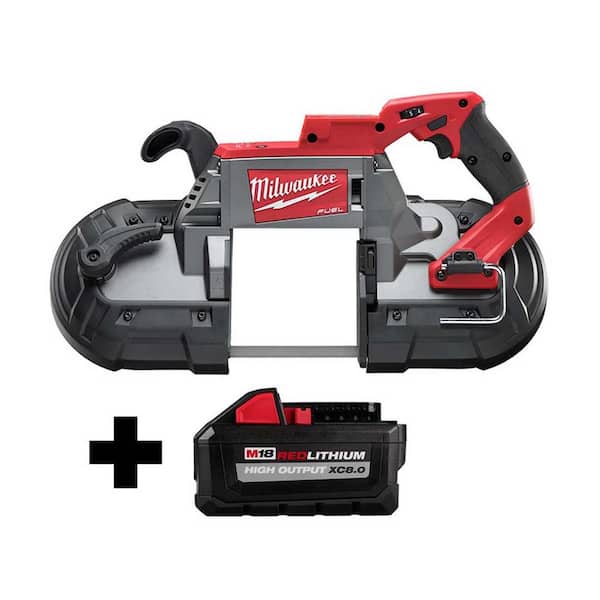 Milwaukee M18 FUEL 18-Volt Lithium-Ion Brushless Cordless Deep Cut Band Saw with HIGH OUTPUT 8.0 Ah Battery
