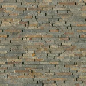 MSI Rustique Interlocking 8 in. x 18 in. x 10mm Textured Slate Mesh-Mounted Mosaic Wall Tile (10 sq. ft. / case) MSI Rustique Interlocking 8 in. x 18 in. x 10mm Textured Slate Mesh-Mounted Mosaic Wall Tile (10 sq. ft. / case)