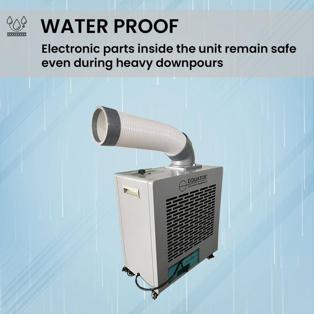 Equator Silver 7000 BTU Outdoor Portable Air Conditioner with Casters