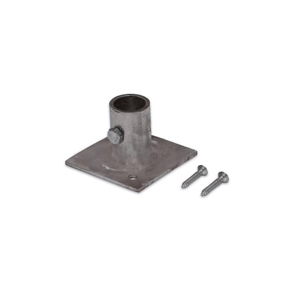 Good Directions 2.5 in. x 2.5 in. x 2 in., Silver Metal Steel, Square, Cupola Mount for Weathervanes and Finials