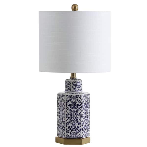 Jonathan Y Diana 23 5 In Ginger Jar Ceramic Metal Led Table Lamp Blue White Jyl3050a The Home Depot Jonathan Y Diana 23 5 In Ginger Jar, Blue And White Ginger Jar Lamps Uk