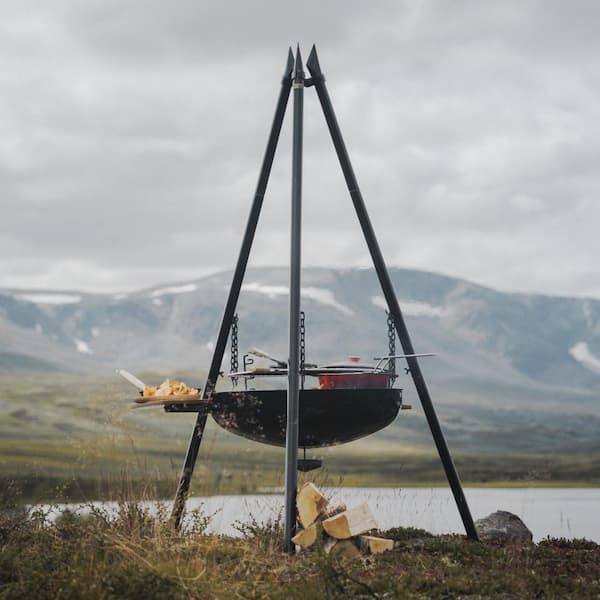 ESPEGARD Scandinavian Tripod Campfire Pan 70, Outdoor Fireplace