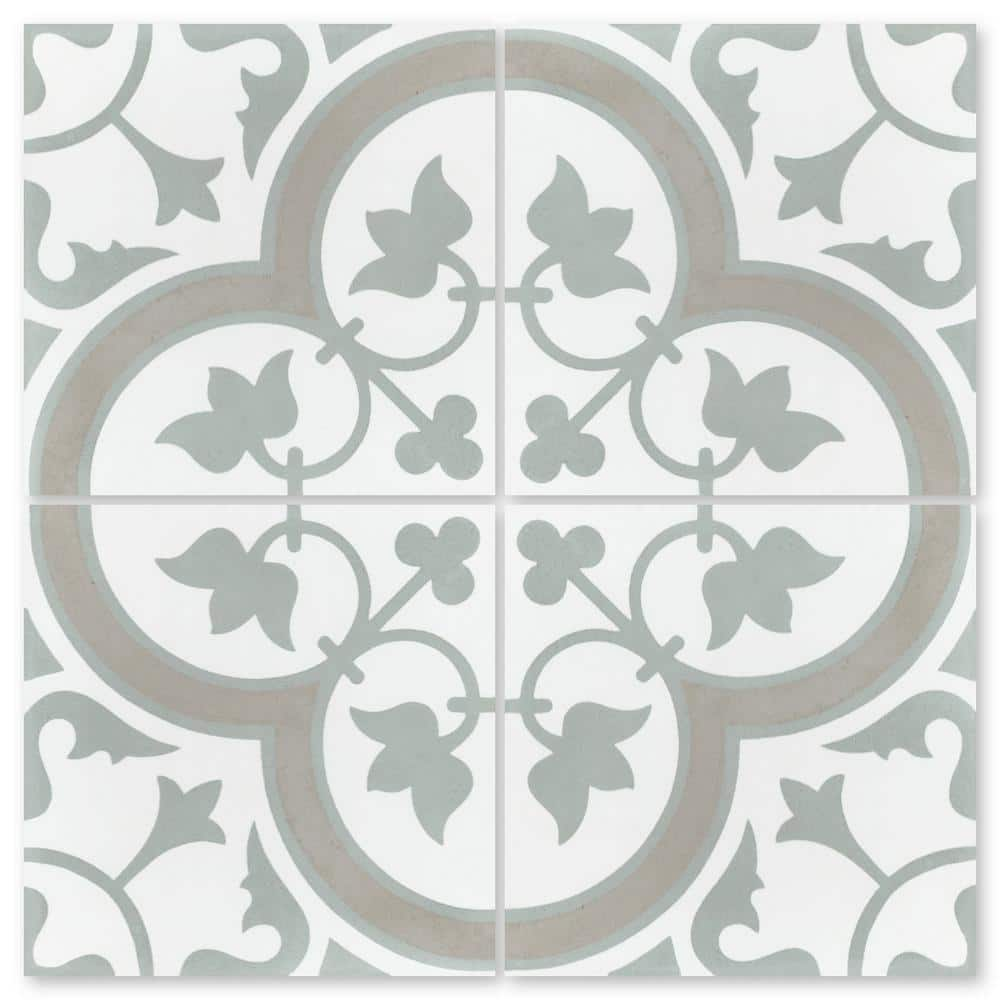 Villa Lagoon Tile Tulips B Vintage Multicolor/Matte 8 In. X 8 In ...