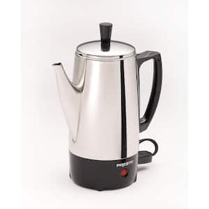 Elite Gourmet 8-Cup Stainless Steel Classic Stovetop Coffee Percolator  EC008 - The Home Depot
