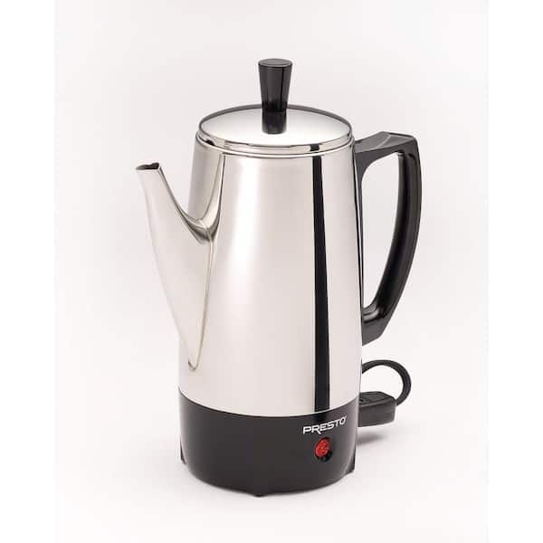 Elite Gourmet 12-Cup Elcteric Coffee Percolator Clear Brew Progress Knob  Cool-Touch Handle Cord-less Serve EC922 - The Home Depot