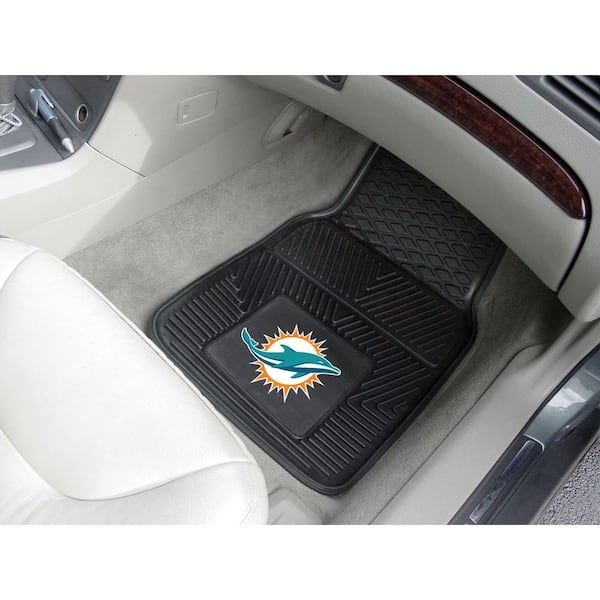 Miami Dolphins 2-Piece Embroidered Car Mat Set