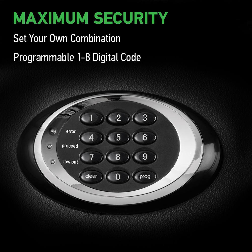 Black Digital Waterproof Fire Safe with Programmable Lock