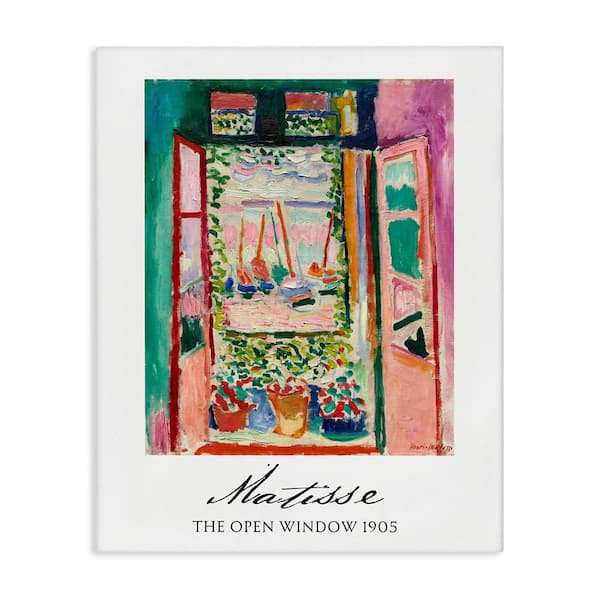 The Open Window Matisse by Vintage Hustle Unframed Architecture Graphic Art Print 20 in. x 16 in.