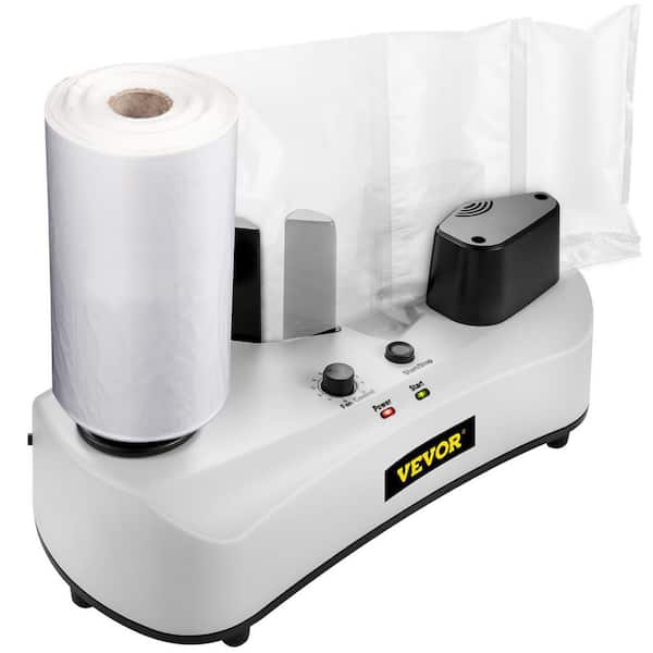 VEVOR Air Cushion Sealing Machine 7.8 ft/min Air Pillow Packaging 110-Volt for Inflatable Package with 164 ft. Test Film Roll