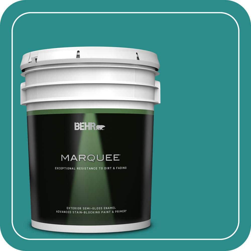5 gal. Home Decorators Collection #HDC-FL13-12 Taos Turquoise Semi-Gloss Enamel Exterior Paint & Primer price history on PriceWatchPro