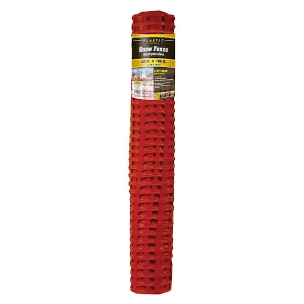 4 ft. x 100 ft. Orange PVC Snow Fence