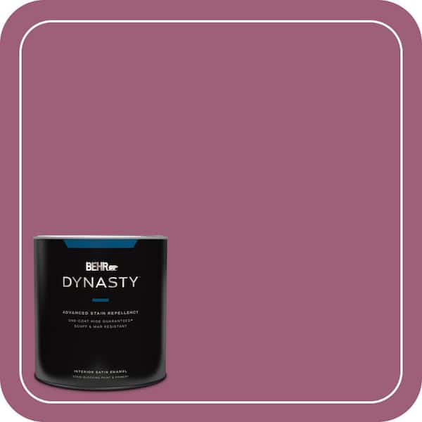 BEHR DYNASTY 1 qt. Home Decorators Collection #HDC-WR15-2 Passion Plum Satin Enamel Interior Stain-Blocking Paint & Primer