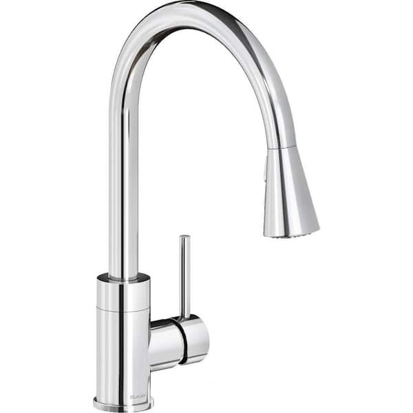 Elkay Avado Single Handle Pull-Down Sprayer Kitchen Faucet in Chrome