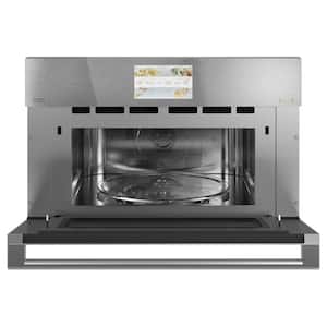 30 in. 1.7 cu. ft. Smart Electric Wall Oven and Microwave Combo with 120-Volt Advantium Technology in Platinum Glass