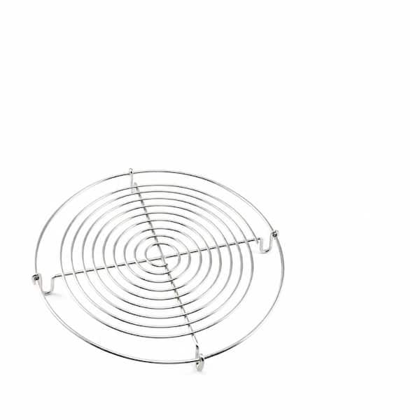 Stainless Steel Round Wire Cooling Rack with 4 Legs, 7 in Diameter, Dishwasher Safe, for Baking and BBQ