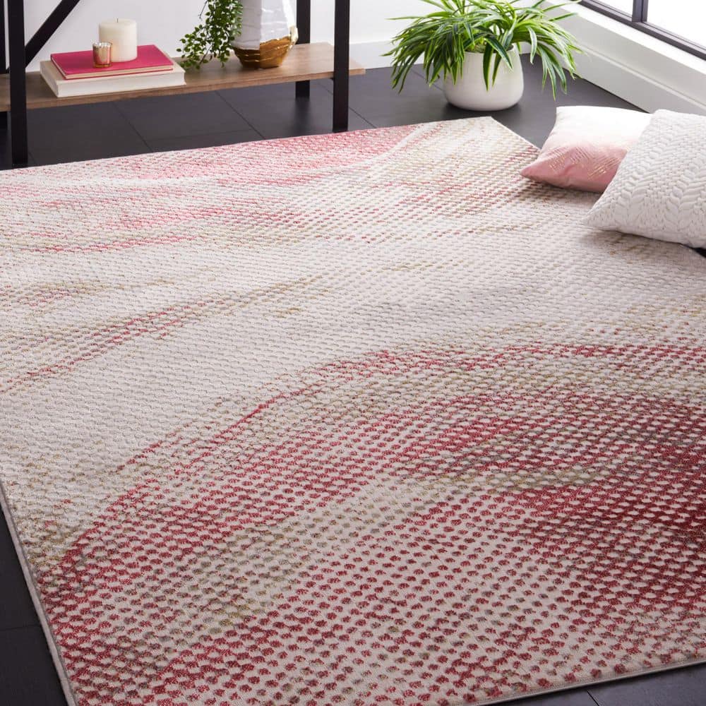 Palma 8 ft. x 10 ft. Light Gray/Red Spotted Marble Area Rug price history on PriceWatchPro