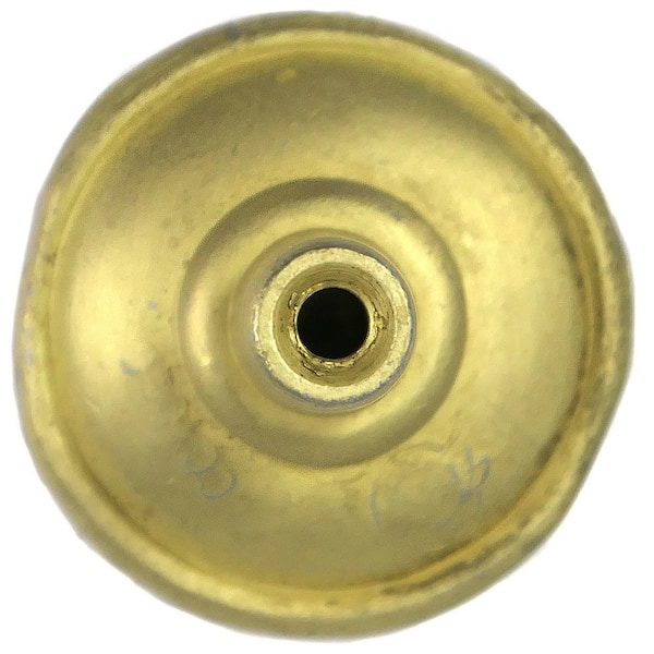 Laurey Merlot 1-3/8 in. Satin Brass Cabinet Knob 37404 - The Home Depot