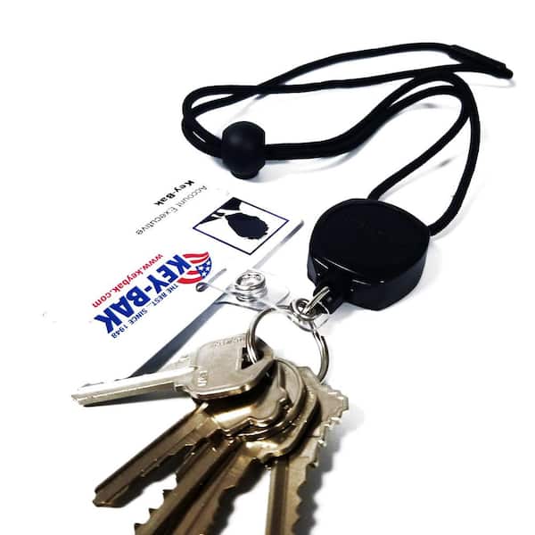 Key-Bak Sidekick Self Retracting Key Ring Reel 24" Cord Holds 5 keys 4 oz 