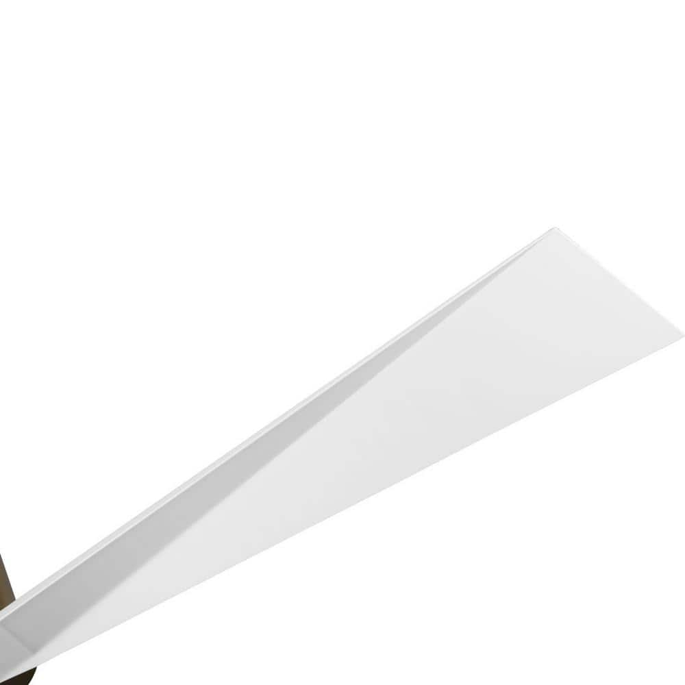 Paso 60'' Vintage Brass Ceiling Fan with Matte White Blades