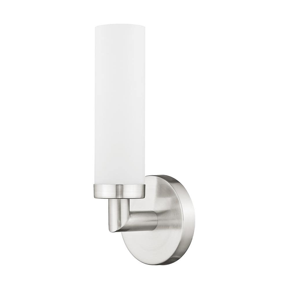 Aspen Sleek Contemporary Brushed Nickel Wall Sconce