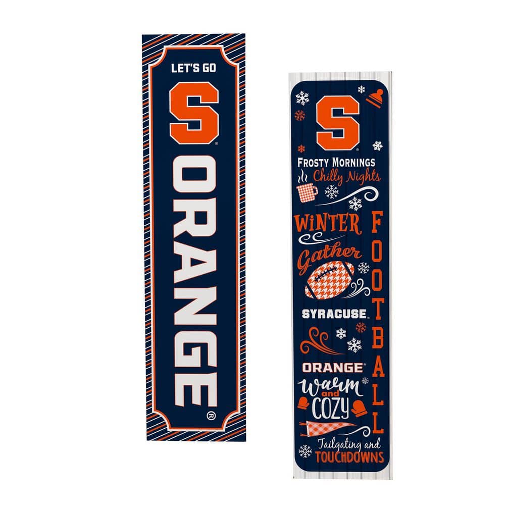 47 in. Double Sided Leaner Porch Sign, Syracuse University, Winter Seasonal price history on PriceWatchPro