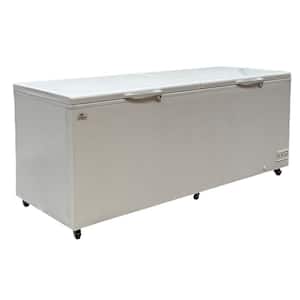 90 in. 35 cu. ft. Commercial Manual Defrost Chest Freezer in White