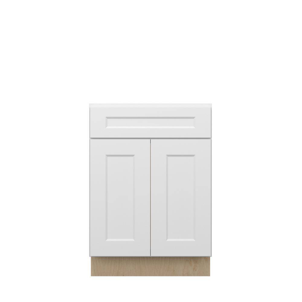 Norfolk Shaker 24 in. W x 34.5 in. H x 24 in. D in Painted White Plywood As
