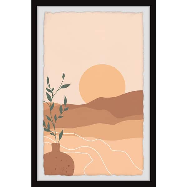 Unbranded "Midsummer Sunset" by Marmont Hill Framed Nature Art Print 18 in. x 12 in.