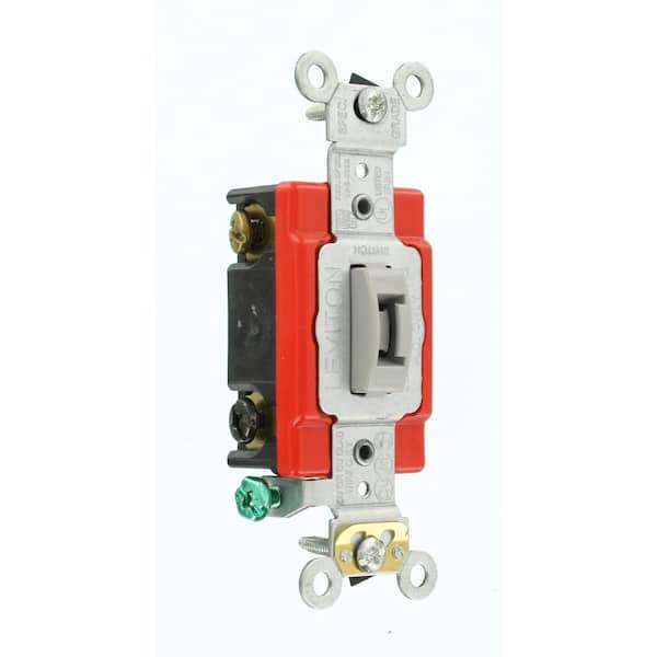 20 Amp Industrial Grade Heavy Duty 4-Way Locking Switch, Gray 1224-2GL