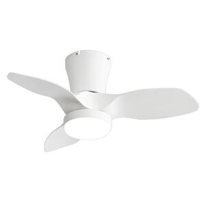 Spacesaver II 32 in. Integrated LED Indoor White Ceiling Fans with Light and Remote Control Included