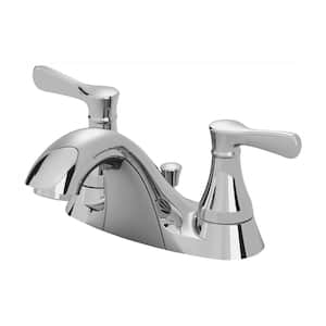 Alejandra 4 in. Centerset 2-Handle Low Arc Bathroom Faucet in Polished Chrome
