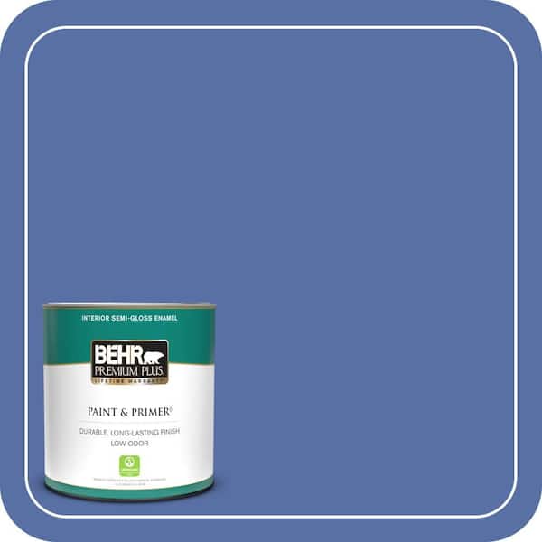 BEHR PREMIUM PLUS 1 qt. #MQ5-47 Splendor and Pride Semi-Gloss Enamel Low Odor Interior Paint & Primer