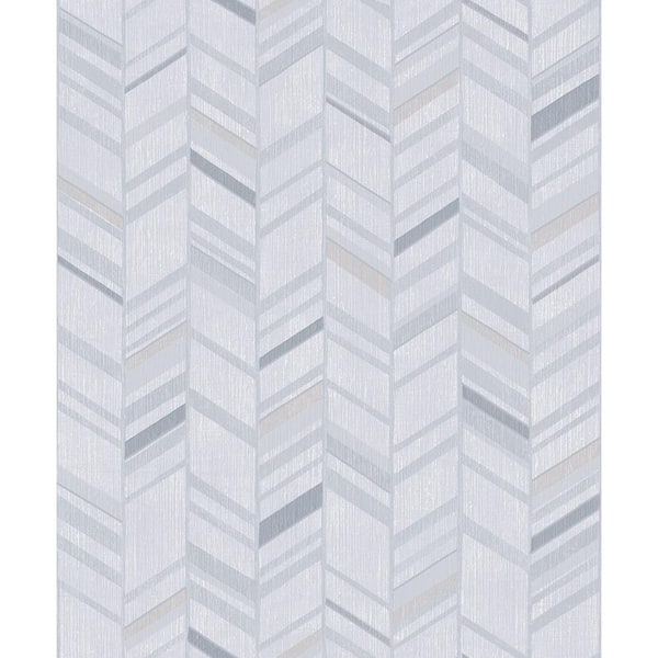 Unbranded Special FX 2 Collection Blue Glitter Chevron Design Vinyl on Non-Woven Non-Pasted Wallpaper Sample
