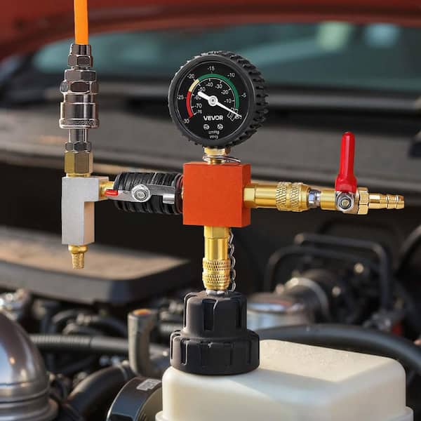 Coolant Pressure Tester Kit, 28Pcs Radiator Vacuum Refill Kit with 4 Adapters Universal Fit Pressure Pump & Purge Filler