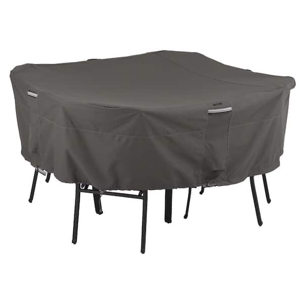 Classic Accessories Ravenna 66 in. L x 66 in. W x 23 in. H Square Patio Table and Chair Set Cover