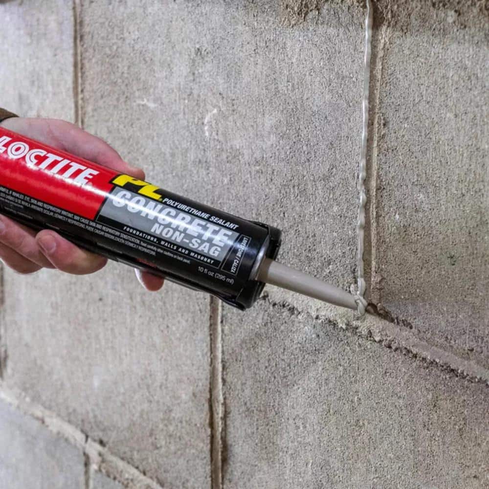 (2 pack) Loctite Pl Polyurethane Sealant Concrete Non-Sag, Pack of 1, Gray 10 fl oz Cartridge