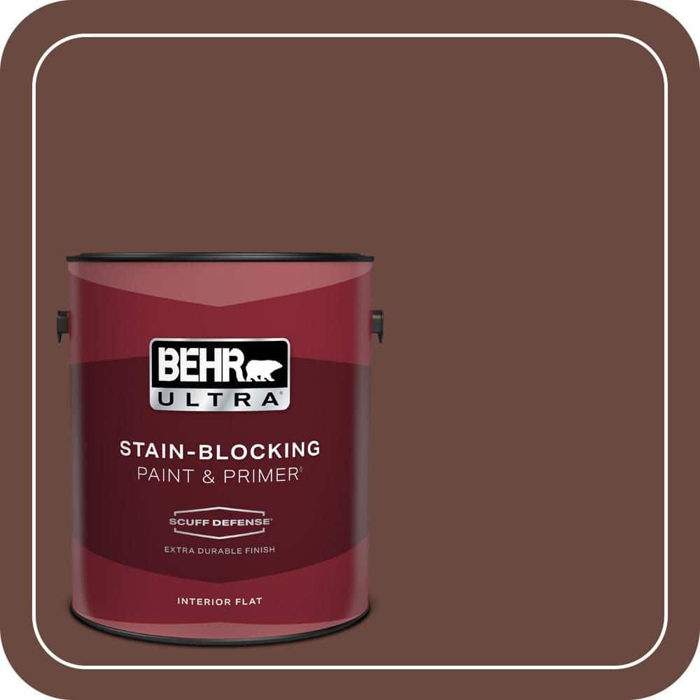 1 gal. #S-G-740 Brown Eyes Extra Durable Flat Interior Paint & Primer price history on PriceWatchPro