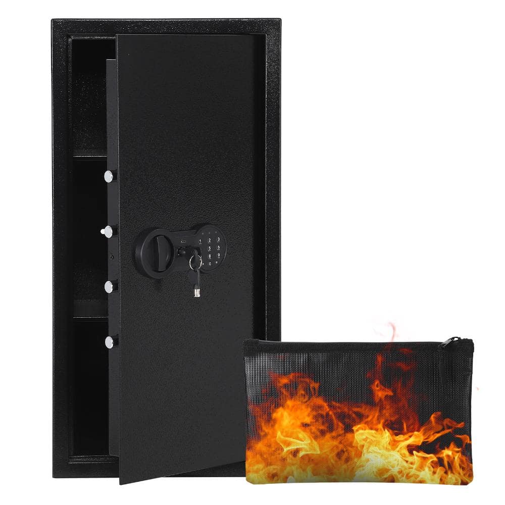 Heavy Duty Steel Cabinet Safe with Digital Keypad, Dual Key Lock, Anti-Theft Alarm, Removable Shelf, Wall/Floor Mount price history on PriceWatchPro