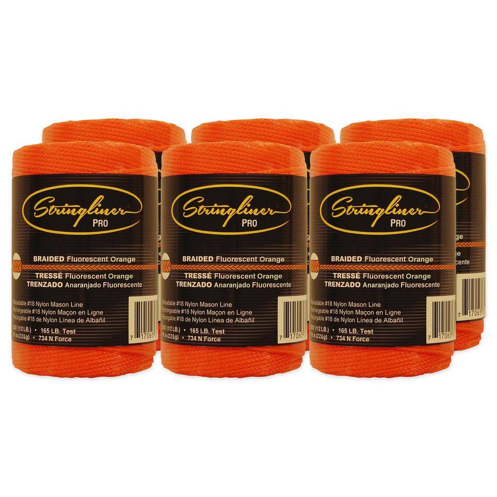 Angel Sar 6Pack 500 ft. Braided Mason Line, 165 lb. Replacement Roll