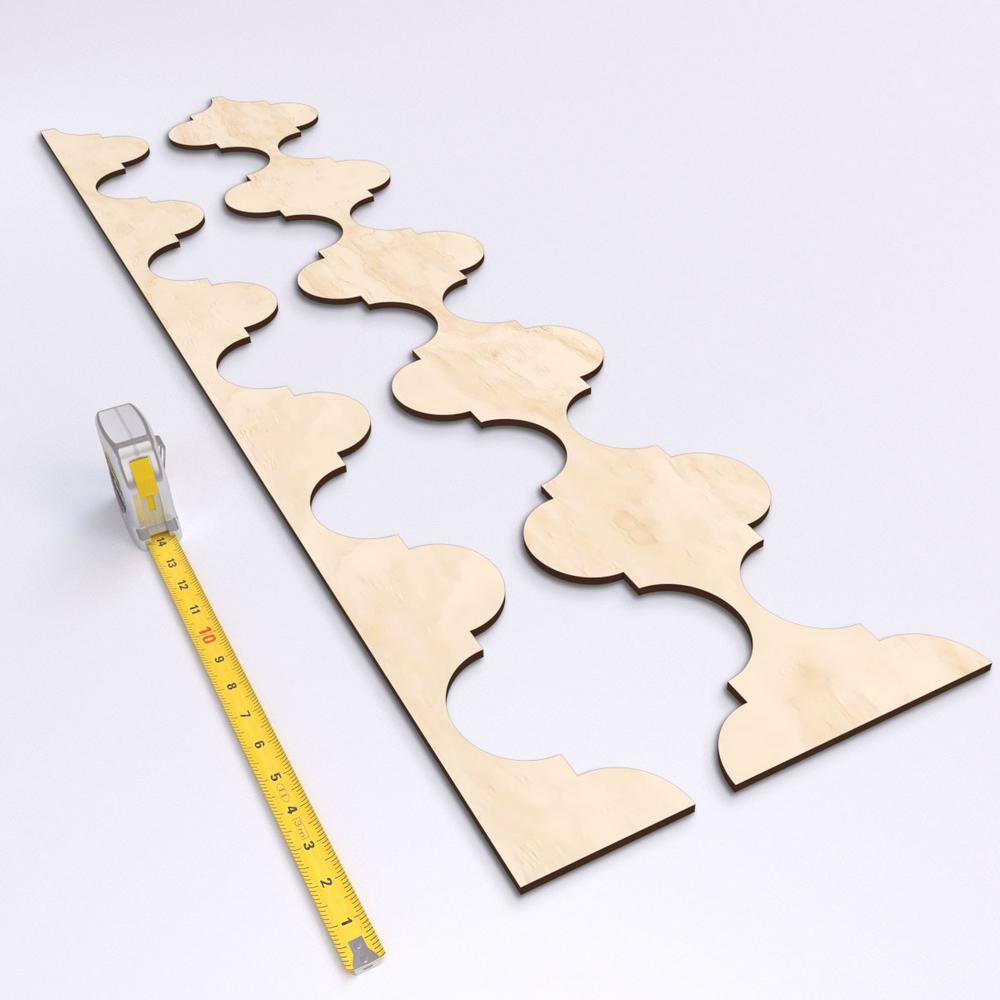 Marrakesh Birch Wood Decorative Slat Wall Panel Kit