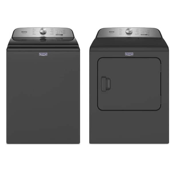 4.7 cu. ft. Pet Pro Top Load Washer and 7.0 cu. ft. Vented Pet Pro Dryer in Volcano Black Combo
