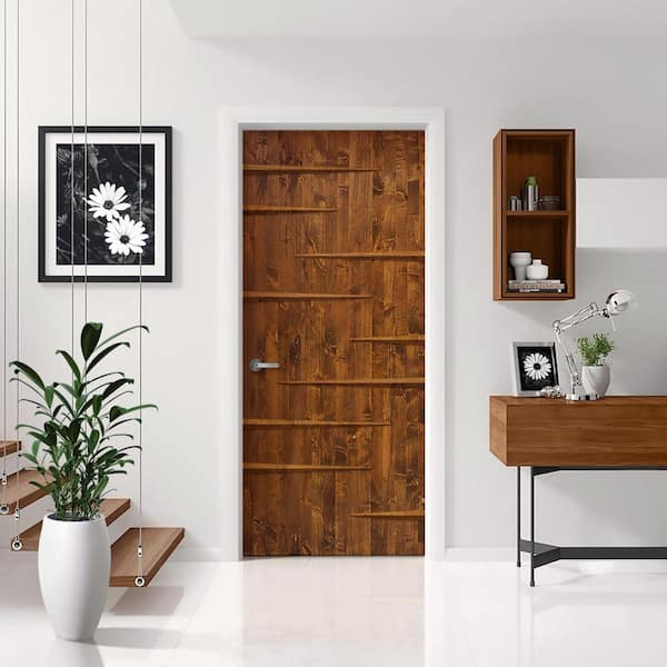 Contemporary Solid Wood Slab & Batten Cabinet Doors