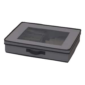 .8 Gal. Tabletop Storage Box in Gray