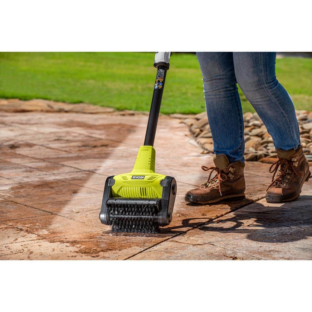 Black Universal Patio Cleaner Brush Attachment