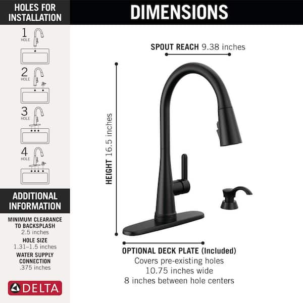 Delta Greydon Touch2O with Touchless Technology Single-Handle Pull