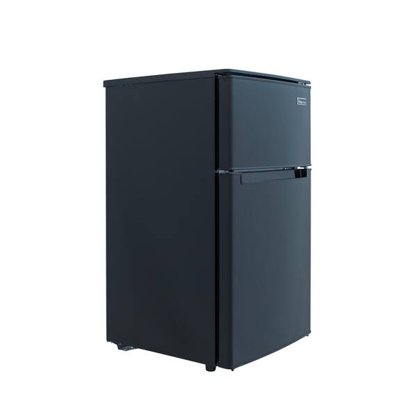 Magic Chef 3 1 Cu Ft Mini Fridge In Black And 0 7 Cu Ft Microwave Combo Hmdr310be The Home Depot