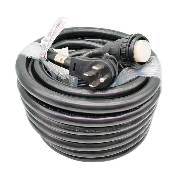 parkworld 75 ft. STW 6/3 plus 8/1 Heavy-Duty RV/Marine 50 Amp Extension Cord 14-50P Plug to SS2-50R Twist Lock Receptacle