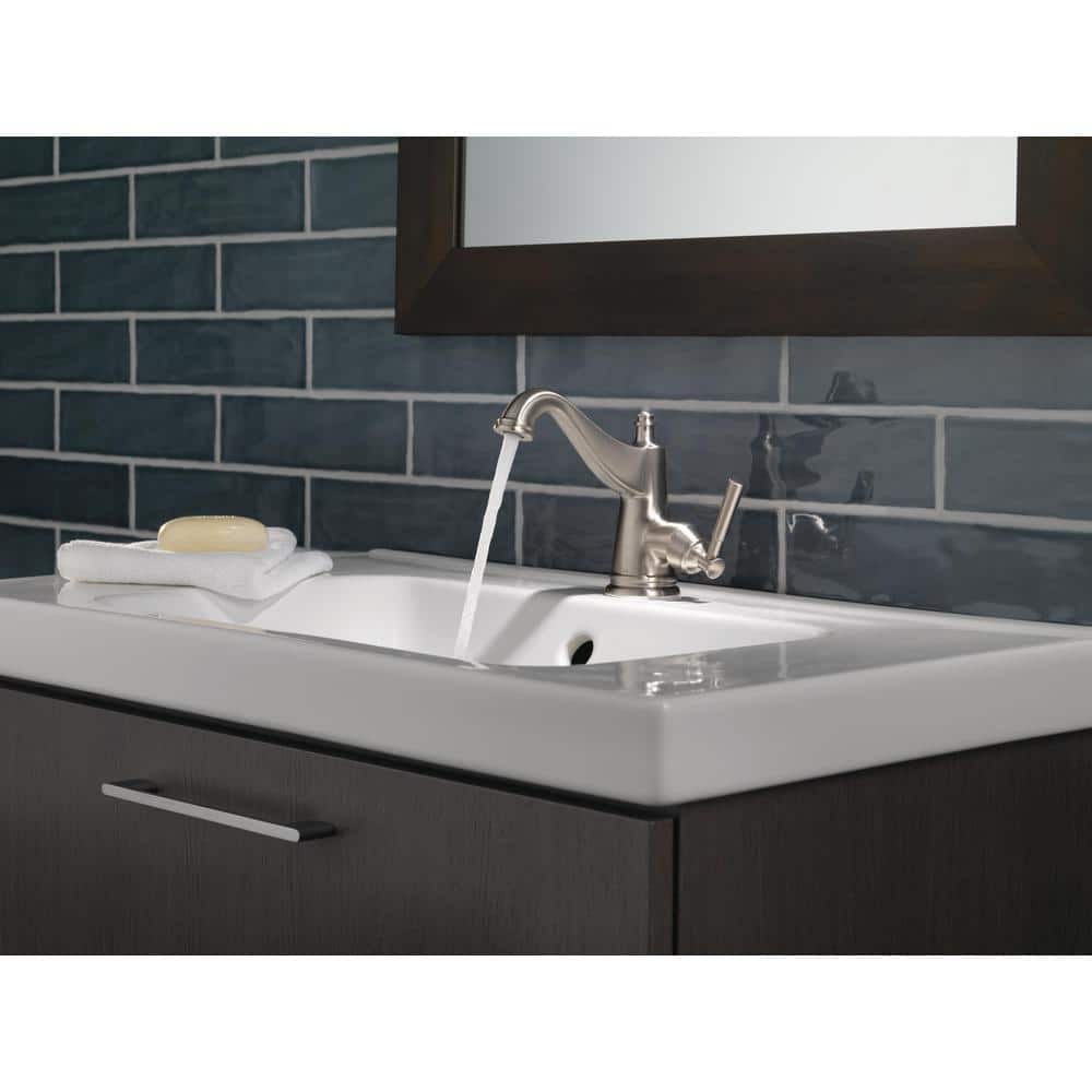 Mylan High-Arc Brushed Nickel Single Handle Bathroom Faucet