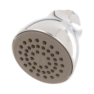 Eco-Performance 1-Spray 2.5 in. Single Wall Mount Fixed Shower Head in Chrome